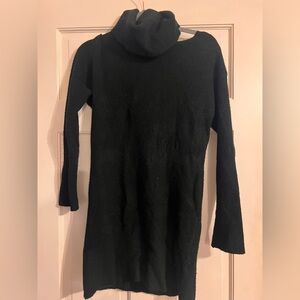 Love Stitch Black Cowl Neck Sweater Dress